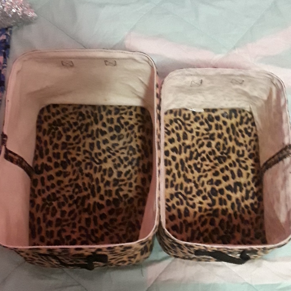 PINK Victoria's Secret Cheetah Bins SOLD - Picture 7 of 8